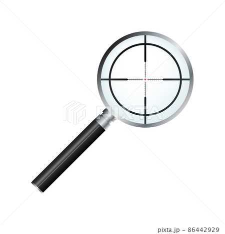 Magnifying glass. With Gradient Mesh. Vector illustration Magnifying glass. With Gradient Mesh. Vector illustration 86442929