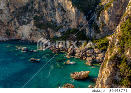 Beautiful blue lagoon in mediterranean sea Beautiful blue lagoon in mediterranean sea 86443771