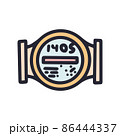 water meter color vector doodle simple icon 86444337