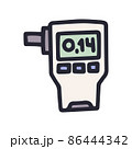 breathalyzer color vector doodle simple icon design 86444342