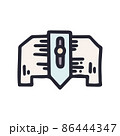 aws gauge color vector doodle simple icon 86444347