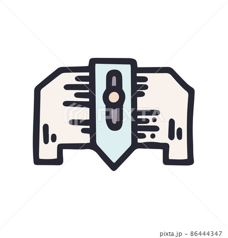 aws gauge color vector doodle simple icon 86444347