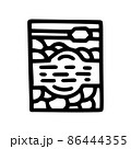 carp fishing boilies line vector doodle simple icon 86444355