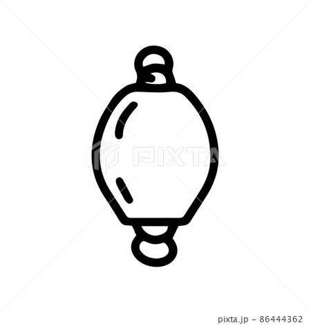 fishing sinker line vector doodle simple icon 86444362