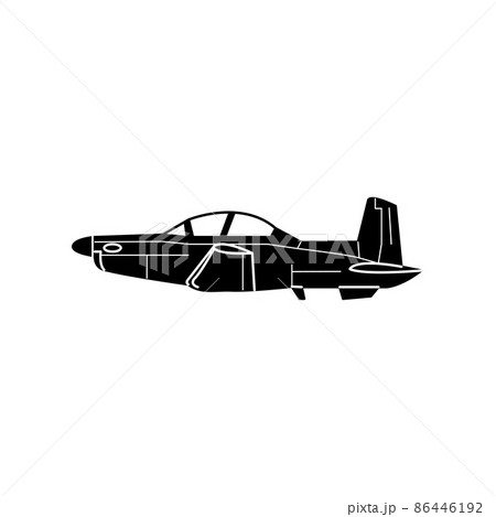 Illustration Vector graphic of military plane Illustration Vector graphic of military plane 86446192