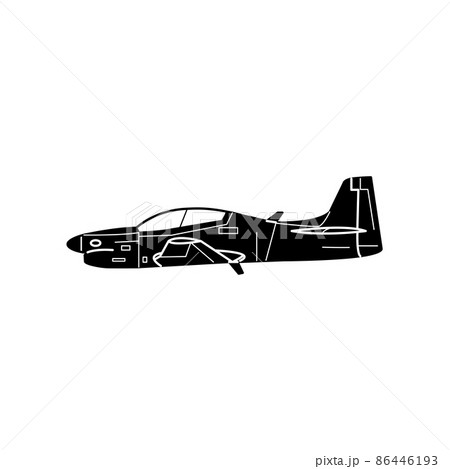 Illustration Vector graphic of military plane 86446193
