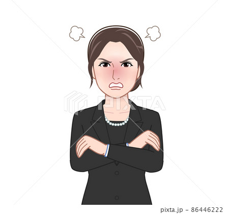 お葬式に出席する女性 お葬式に出席する女性 86446222