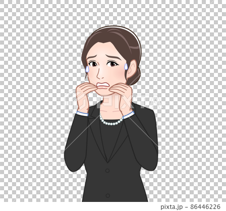 參加葬禮的女性 參加葬禮的女性 86446226