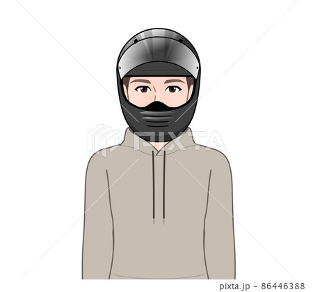 ヘルメットを被った男性 ヘルメットを被った男性 86446388