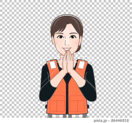一個穿著救生衣的女人 一個穿著救生衣的女人 86446858