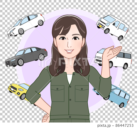 車がすきな女性 車がすきな女性 86447253