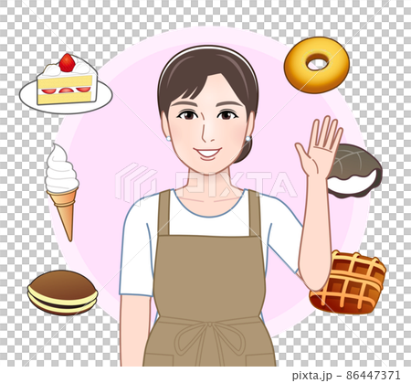 スイーツと女性 スイーツと女性 86447371