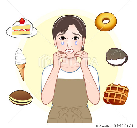 スイーツと女性 86447372