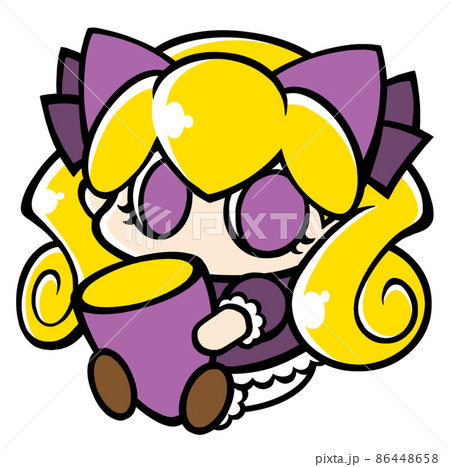 さつまいもを抱えた女の子 86448658