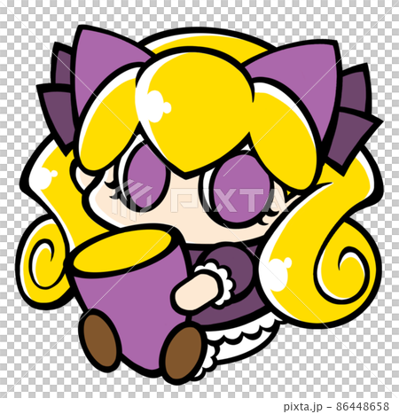 さつまいもを抱えた女の子 86448658