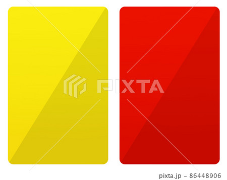 レッドカードとイエローカード 86448906
