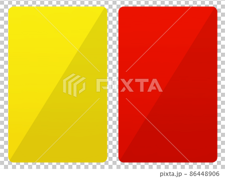 レッドカードとイエローカード 86448906