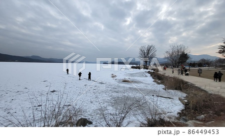 ヅムルモリ 冬の風景 北漢江 86449453