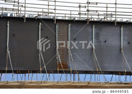 東部自動車道の橋の建設 東部自動車道の橋の建設 86449585