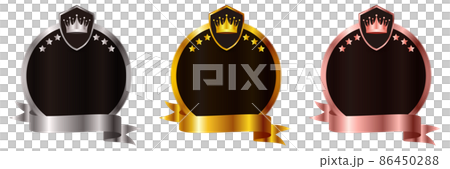 Medal crown ribbon icon Medal crown ribbon icon 86450288