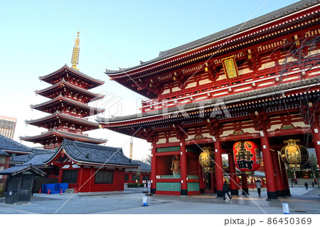 浅草寺 正月 早朝 浅草寺 正月 早朝 86450369