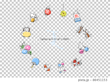 Summer icon set 86451153