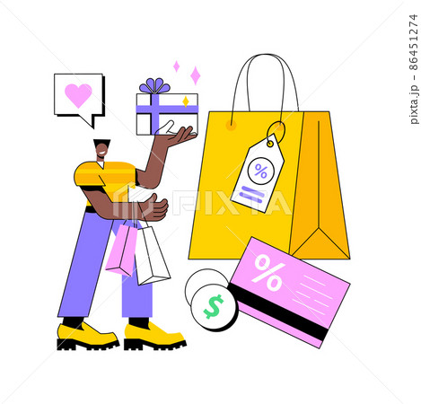 Loyalty program abstract concept vector illustration. Personalized promotion, use your purchase history, attract customer, membership card, brand loyalty, coupon special discount abstract metaphor. Loyalty program abstract concept vector illustration. Personalized promotion, use your purchase history, attract customer, membership card, brand loyalty, coupon special discount abstract metaphor. 86451274