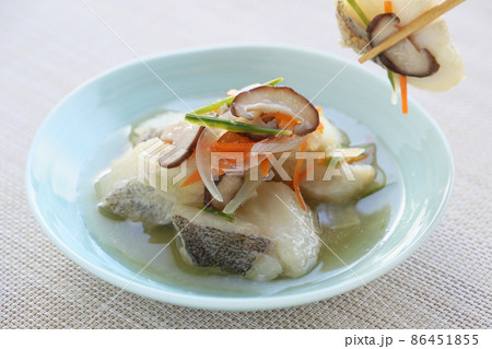 鱈の野菜あんかけ 鱈の野菜あんかけ 86451855