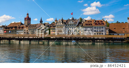 Historic district of the city of Lucerne in Switzerland 86452421
