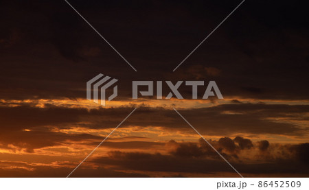 High resolution Sunset Sky background for Sky replacement 86452509