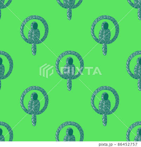 Parrot balloons seamless pattern. Circus balloon background. 86452757