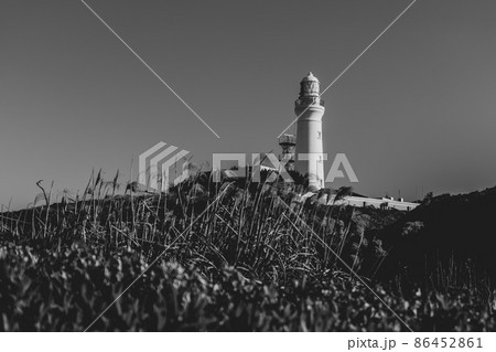 冬の青空と犬吠埼の風景　1月 86452861