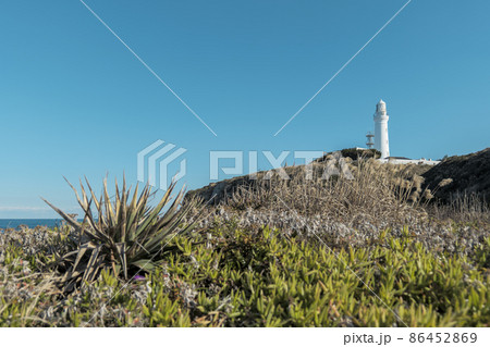 冬の青空と犬吠埼の風景 1月 冬の青空と犬吠埼の風景 1月 86452869
