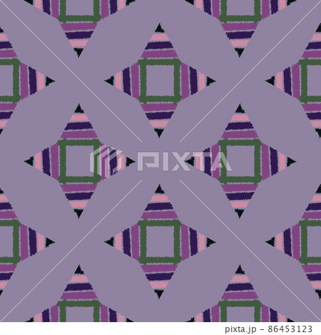 Tribal seamless pattern. Native hand drawn ornament background. 86453123