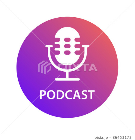 podcast icon vector for graphic design, logo, website, social media, mobile app, sticker, banner, label UI podcast icon vector for graphic design, logo, website, social media, mobile app, sticker, banner, label UI 86453172