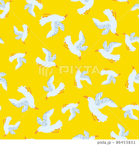 Seagulls seamless pattern. Background of sea birds. Seagulls seamless pattern. Background of sea birds. 86453831