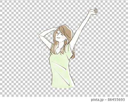 伸展她的身體的女人 伸展她的身體的女人 86455693