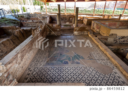 Casa del Mitreo House of the Archaeological Ensemble of Merida, Spain. Casa del Mitreo House of the Archaeological Ensemble of Merida, Spain. 86459812