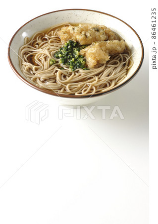 のり塩とり天蕎麦を白背景で撮影 のり塩とり天蕎麦を白背景で撮影 86461235