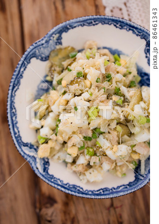 Chicken and egg salad Chicken and egg salad 86461343