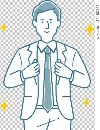 A businessman changing into a suit A businessman changing into a suit 86462102