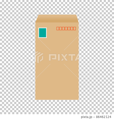 郵政信封的矢量插圖（帶郵票） 86462124