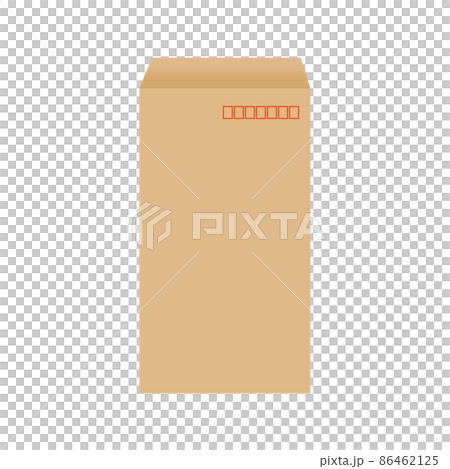 郵便封筒のベクターイラスト(切手なし) 86462125