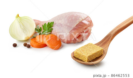 fresh raw chicken leg and vegetables fresh raw chicken leg and vegetables 86462553