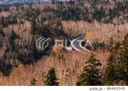 北海道三国峠、10月の風景・日本 北海道三国峠、10月の風景・日本 86463540