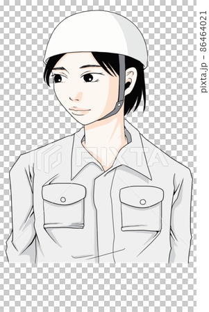 穿著工作服的女性插畫（二） 86464021