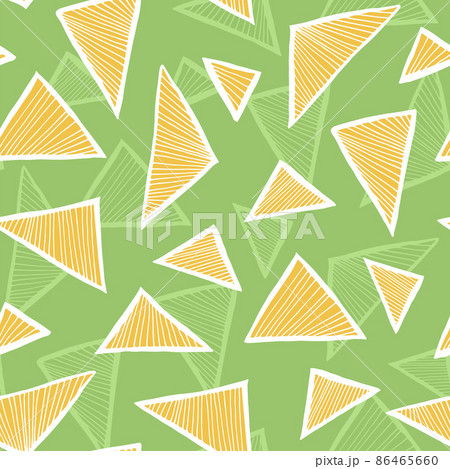 Triangle seamless vector pattern, simple doodle background 86465660