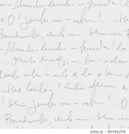 Handwritten abstract text vector seamless pattern, hand drawn background 86466206