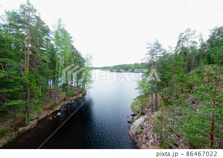 Beautiful landscape in the national park Repovesi, Finland, South Karelia. Beautiful landscape in the national park Repovesi, Finland, South Karelia. 86467022