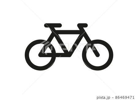 Vector icon of a bike isolated on white background 86469471